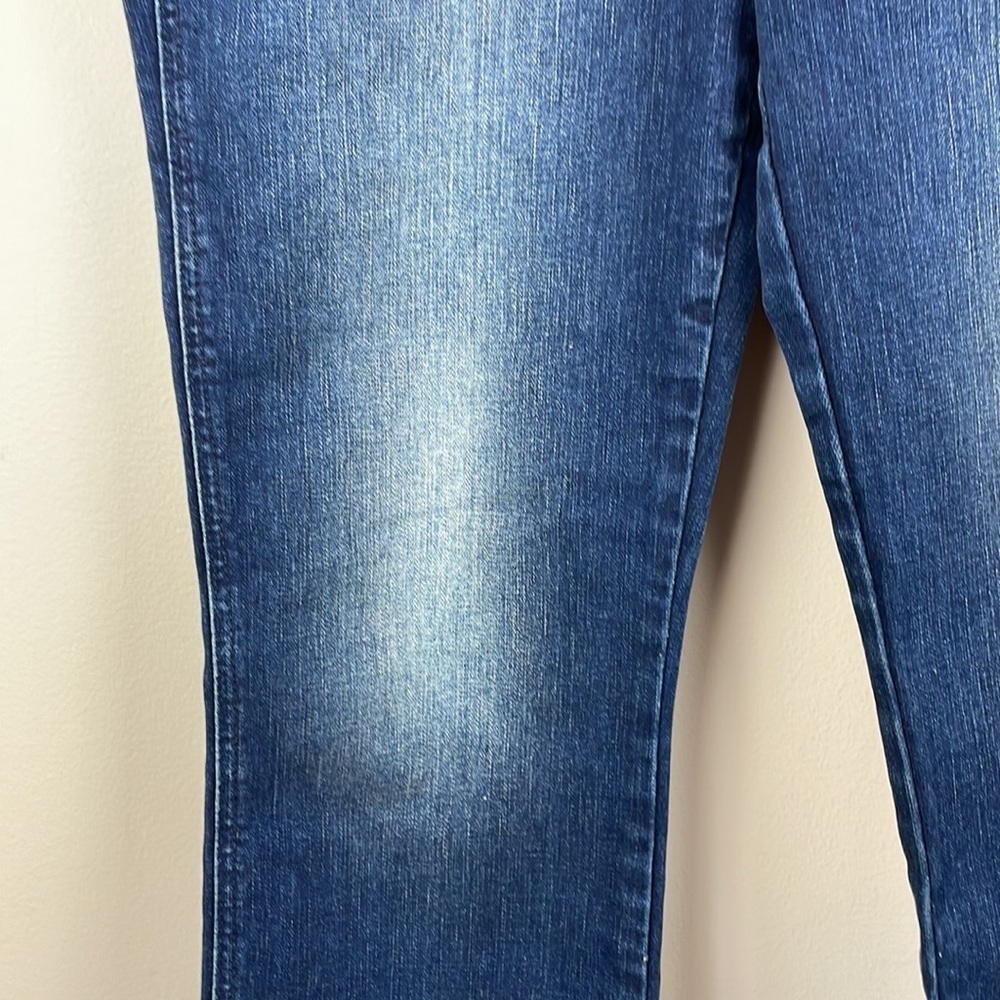 NWOT Old Navy Jeans SZ4 Flare Ankle High Rise Dark Wash Secret Slim Pockets - Picture 8 of 9